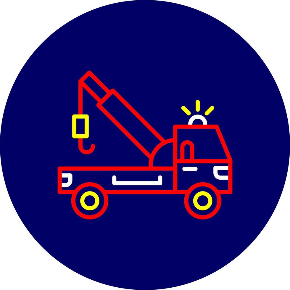 Tow Truck Creative Icon Design vector