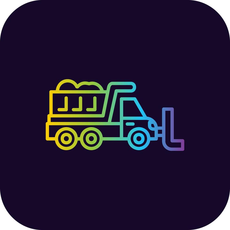 Snowplow Creative Icon Design vector