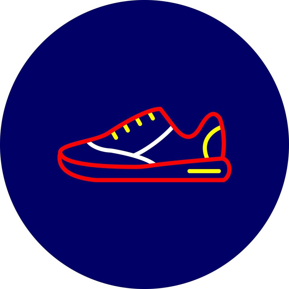 diseño de icono creativo de zapatillas vector