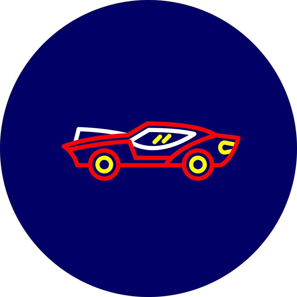 diseño de icono creativo de coche deportivo vector