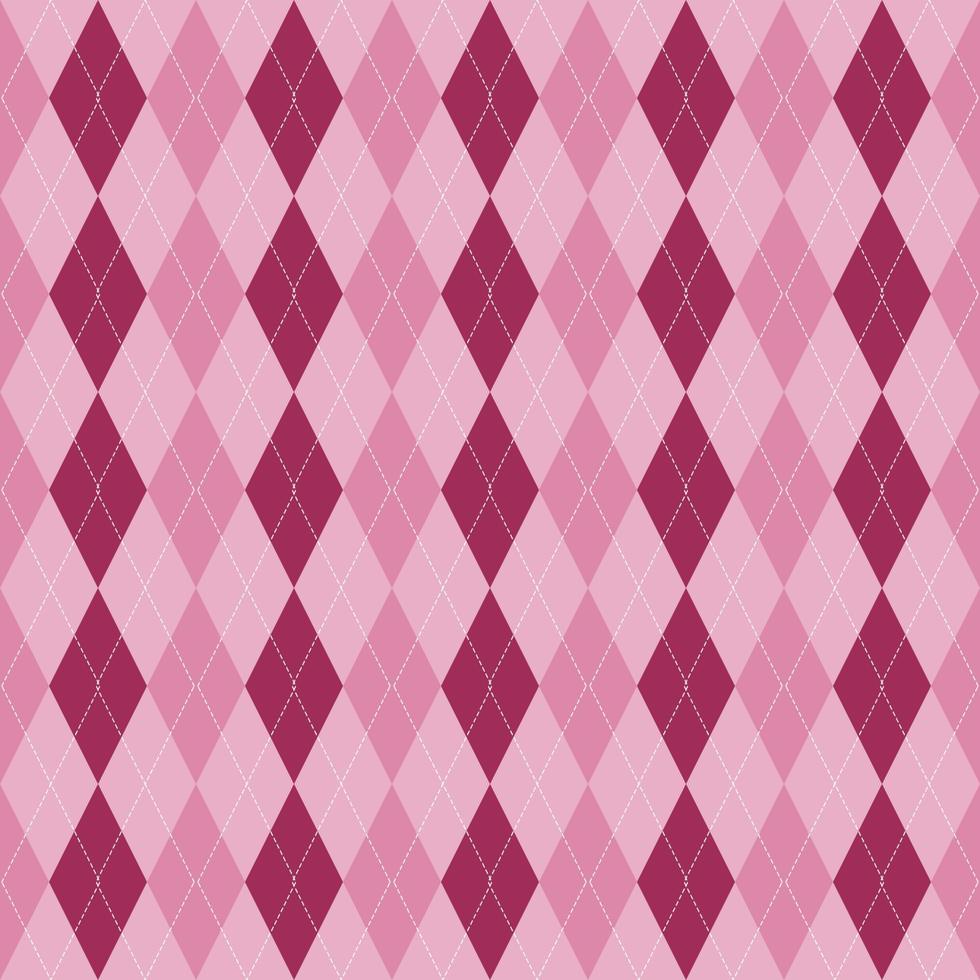 pink argyle seamless pattern background vector