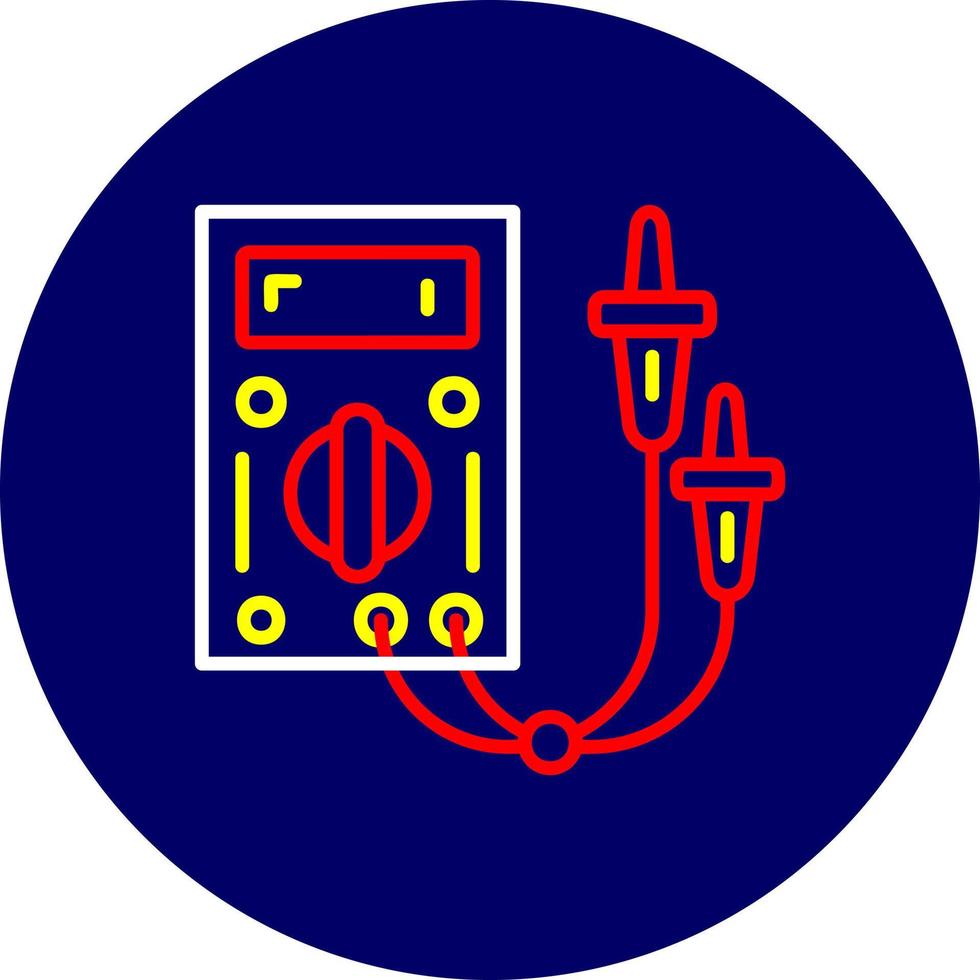 Electric Tester Creative Icon Design vector
