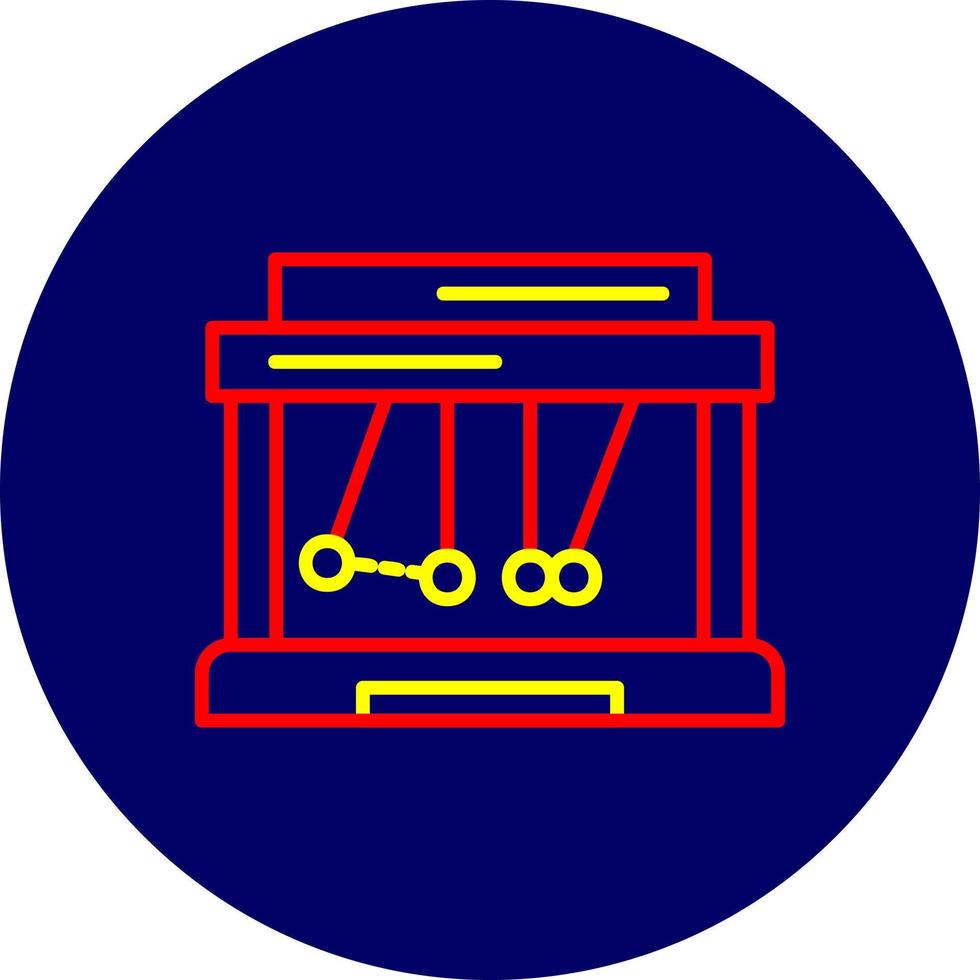 Newton Cradle Creative Icon Design vector