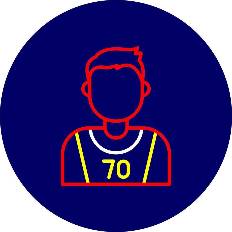 Basketball Player Creative Icon Design vector
