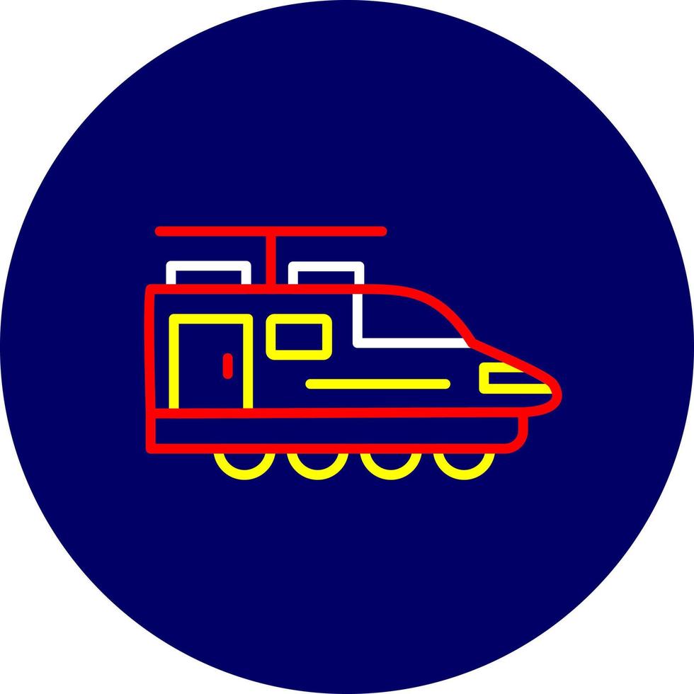 diseño de icono creativo de tren eléctrico vector