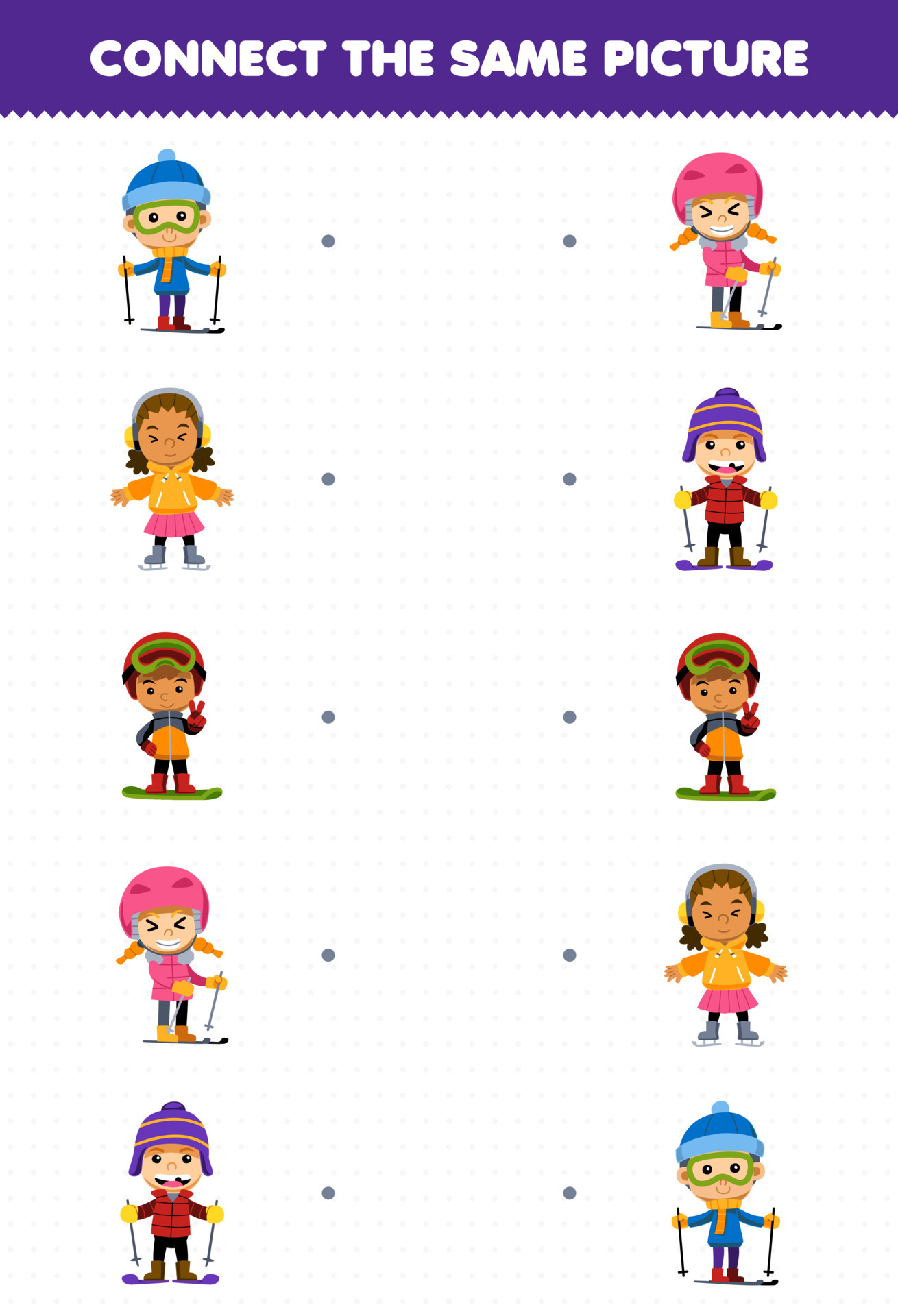 education-game-for-children-connect-the-same-picture-of-cute-cartoon