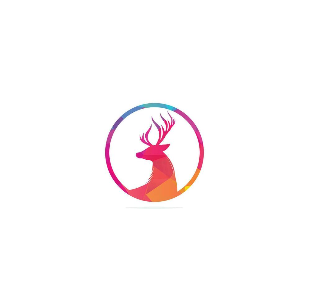 Deer head Logo Design template. vector