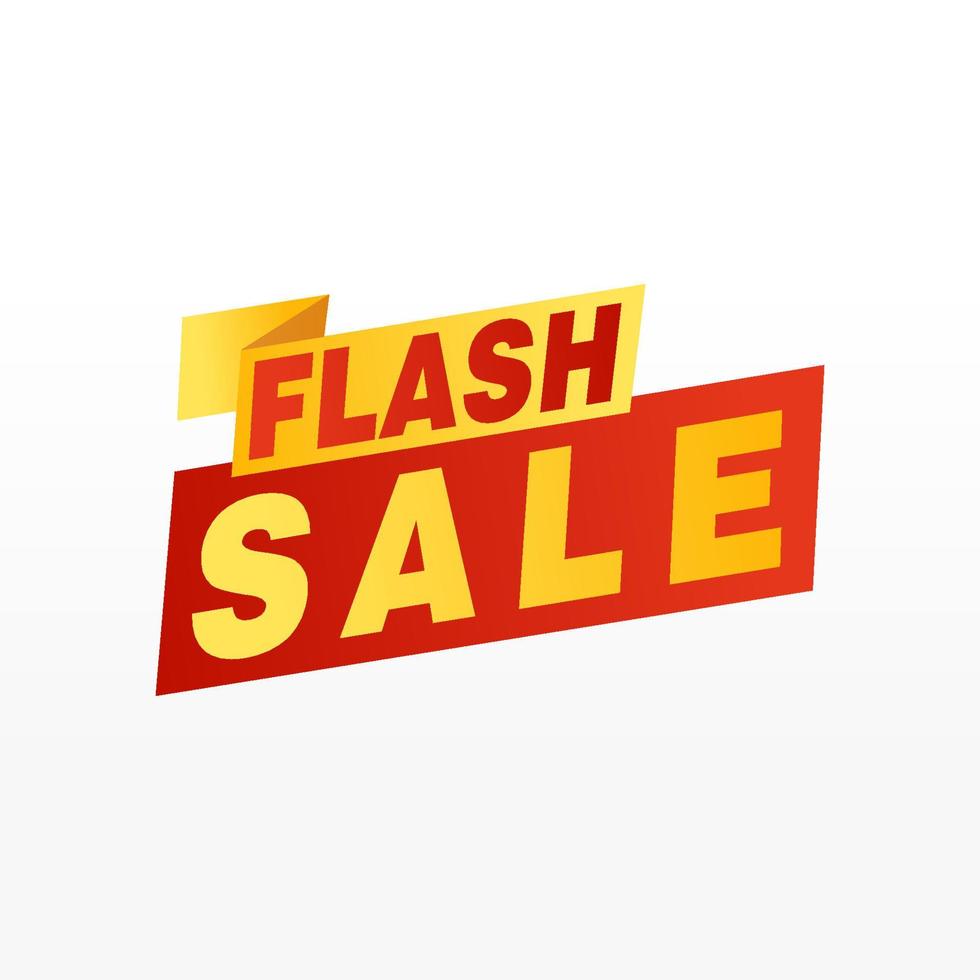 Flash Sale banner template design.Vector illustration. vector