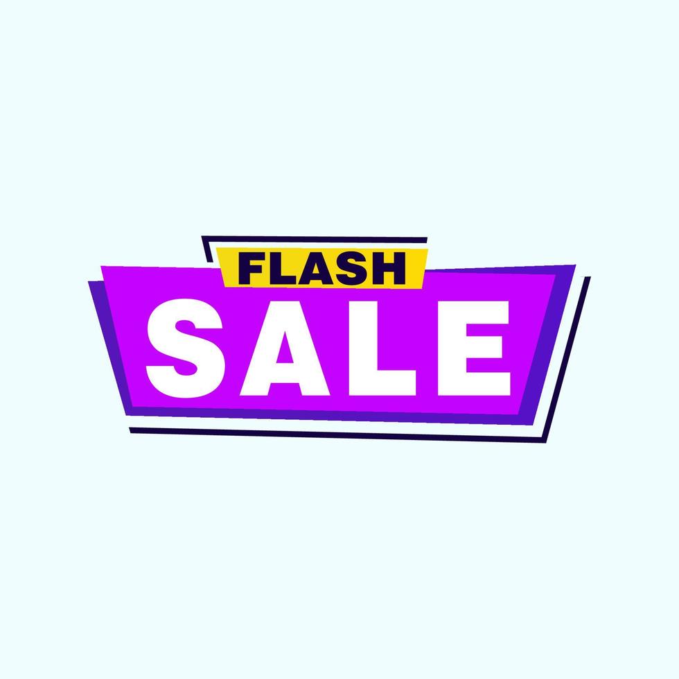 Flash Sale banner template design.Vector illustration. vector