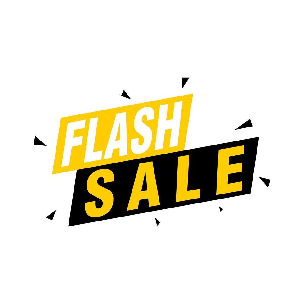 Flash Sale banner template design.Vector illustration. vector