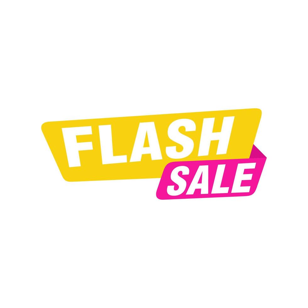 Flash Sale banner template design.Vector illustration. vector