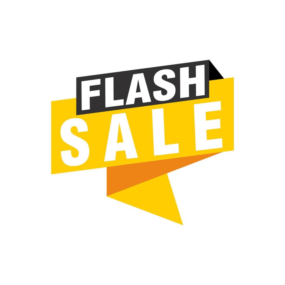 Flash Sale banner template design.Vector illustration. vector