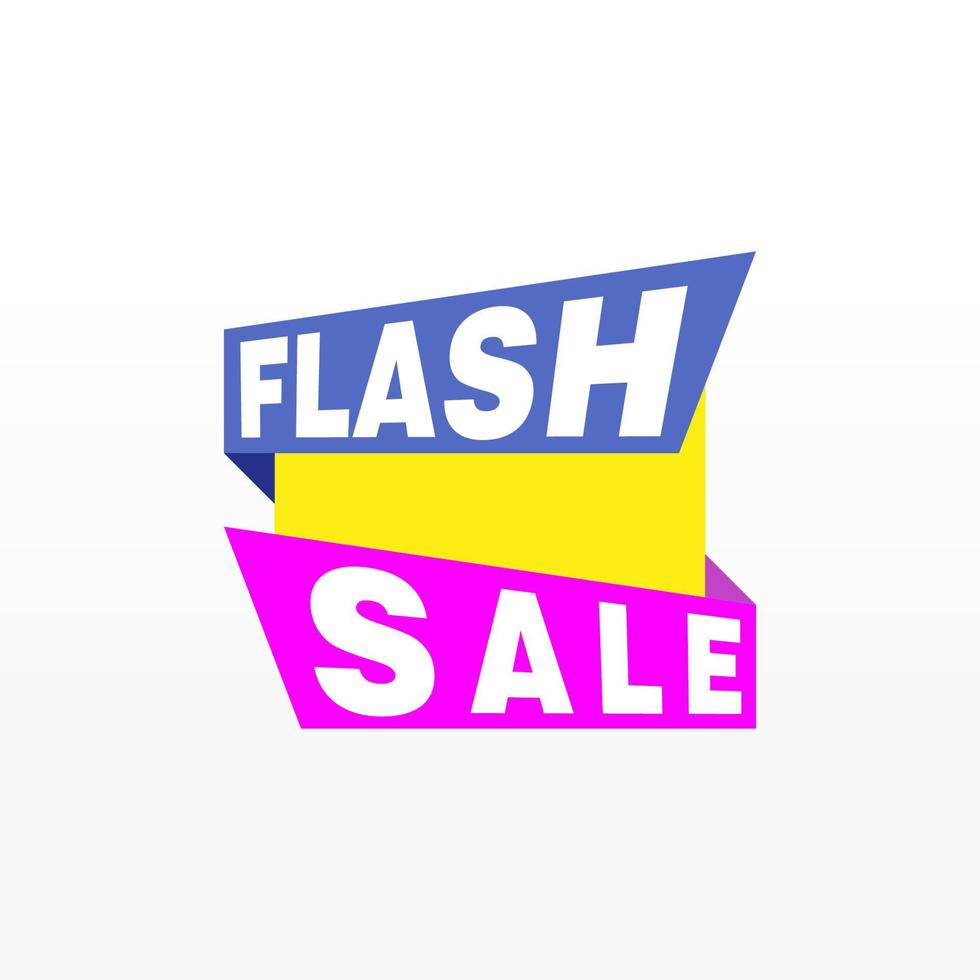 Flash Sale banner template design.Vector illustration. vector