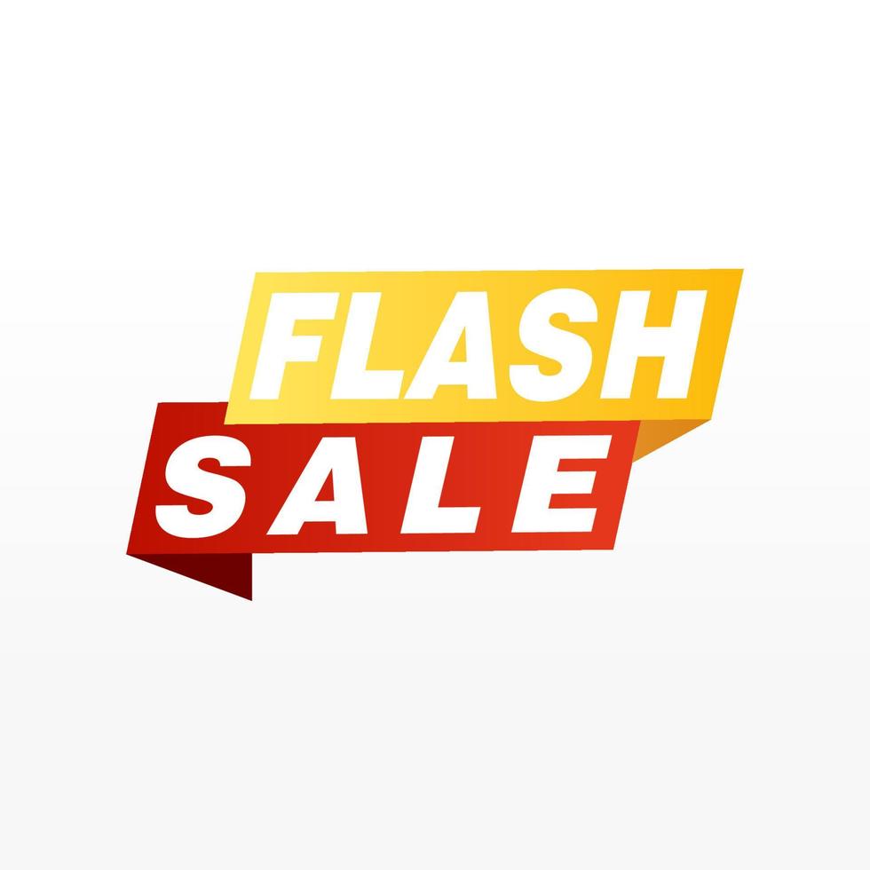 Diseño de plantilla de banner de venta flash. Ilustración de vector. vector