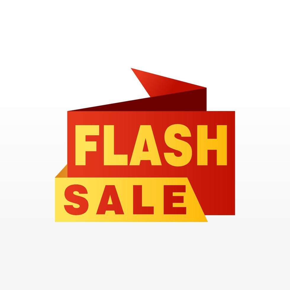 Flash Sale banner template design.Vector illustration. vector