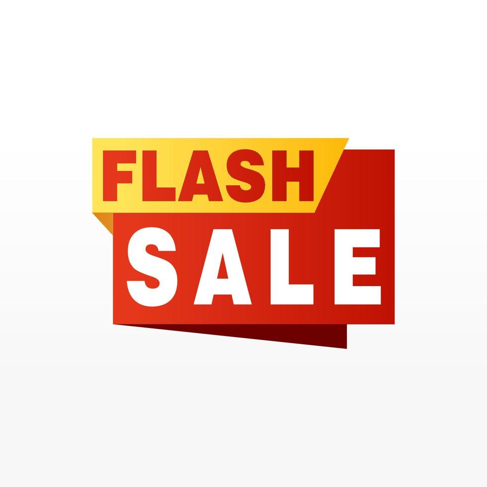 Flash Sale banner template design.Vector illustration. vector