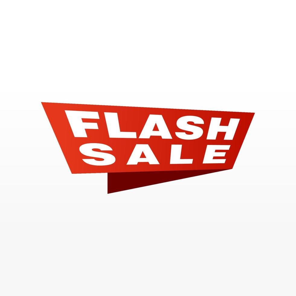 Flash Sale banner template design.Vector illustration. vector