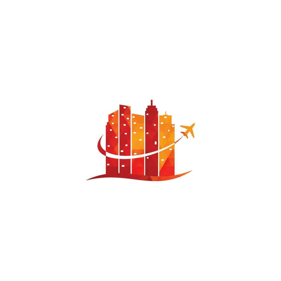 Travel agency logo design. Holiday logo design template. Building Office Travel Icon Logo Design. Building travel logo. travel logo vector