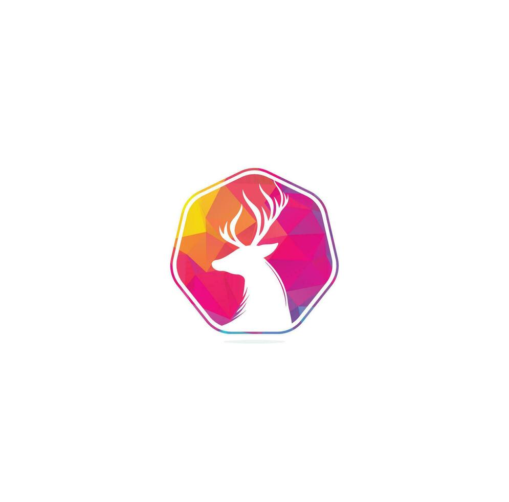 Deer head Logo Design template. vector