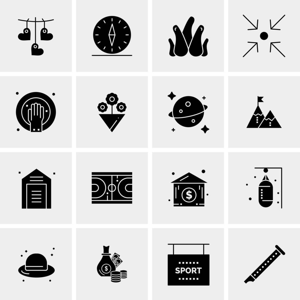 16 Business Universal Icons Vector Creative Icon Illustration to use in web and Mobile Related project