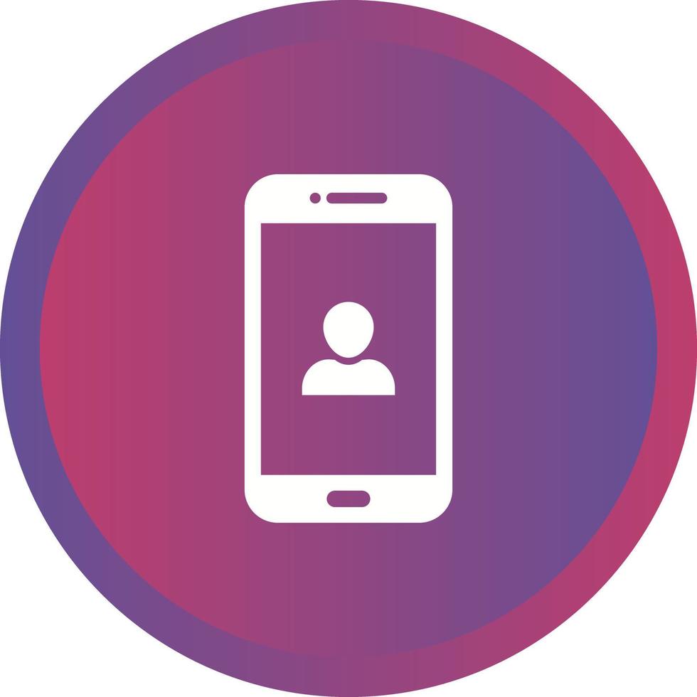 Unique User Account Vector Glyph Icon