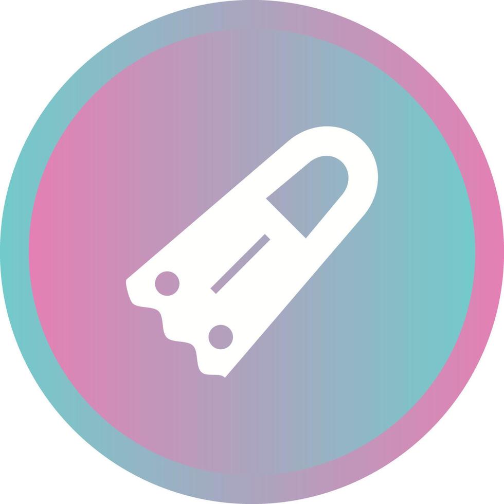 Unique Fins Vector Glyph Icon