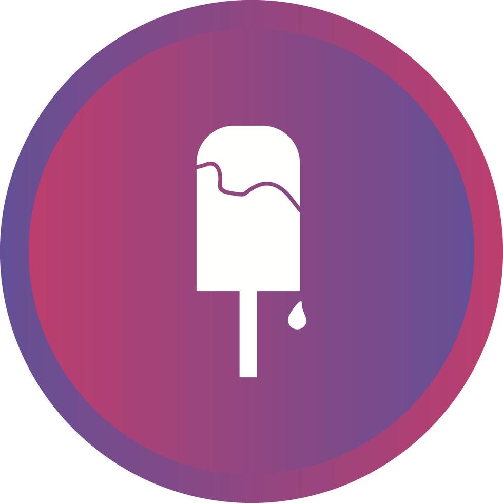 Unique Ice Lolly Vector Glyph Icon