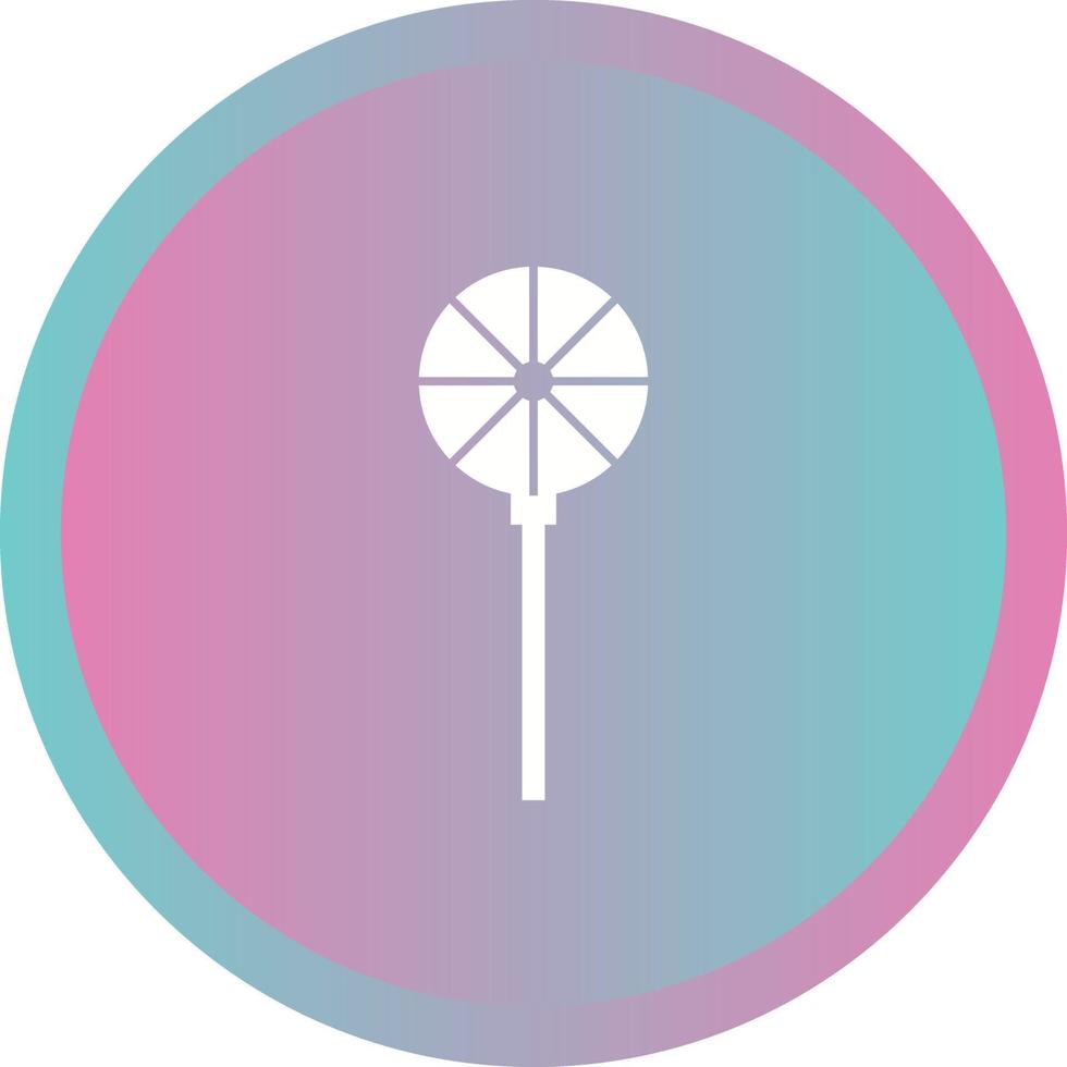 Unique Pin Wheel Vector Glyph Icon