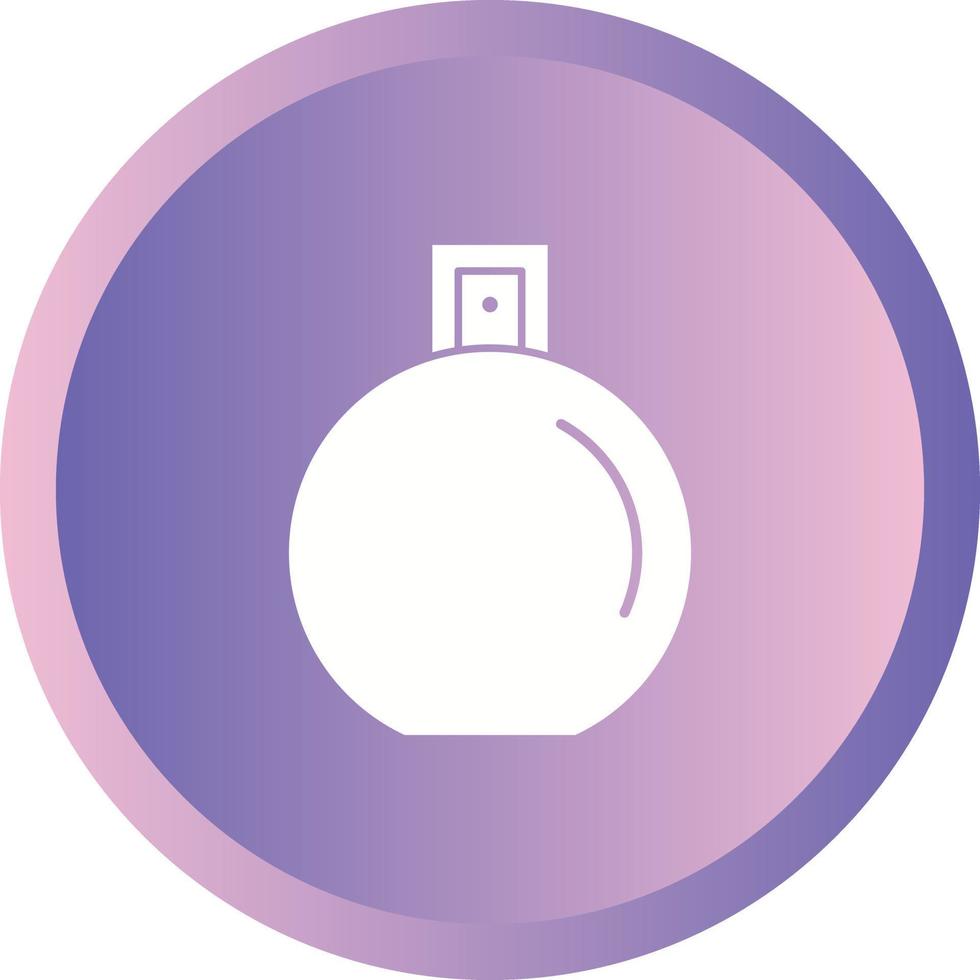 Unique Perfume Bottle Vector Glyph Icon