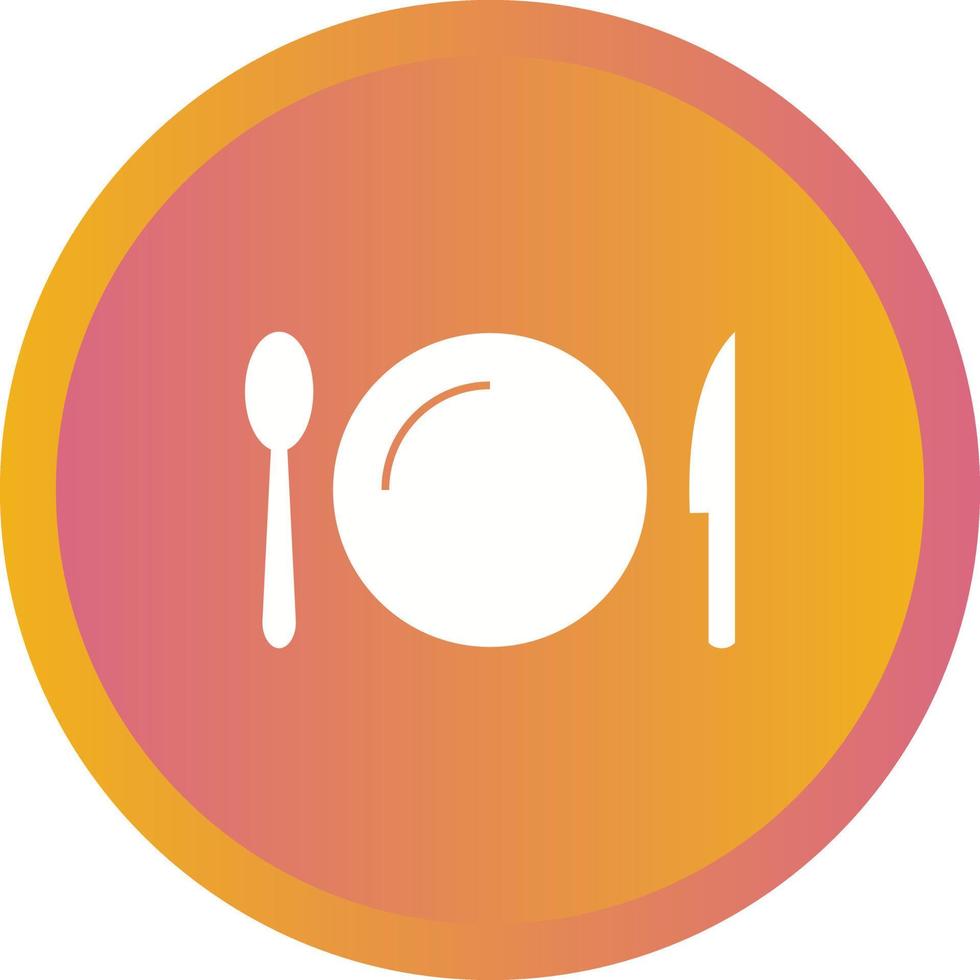 Unique Utensils Vector Glyph Icon