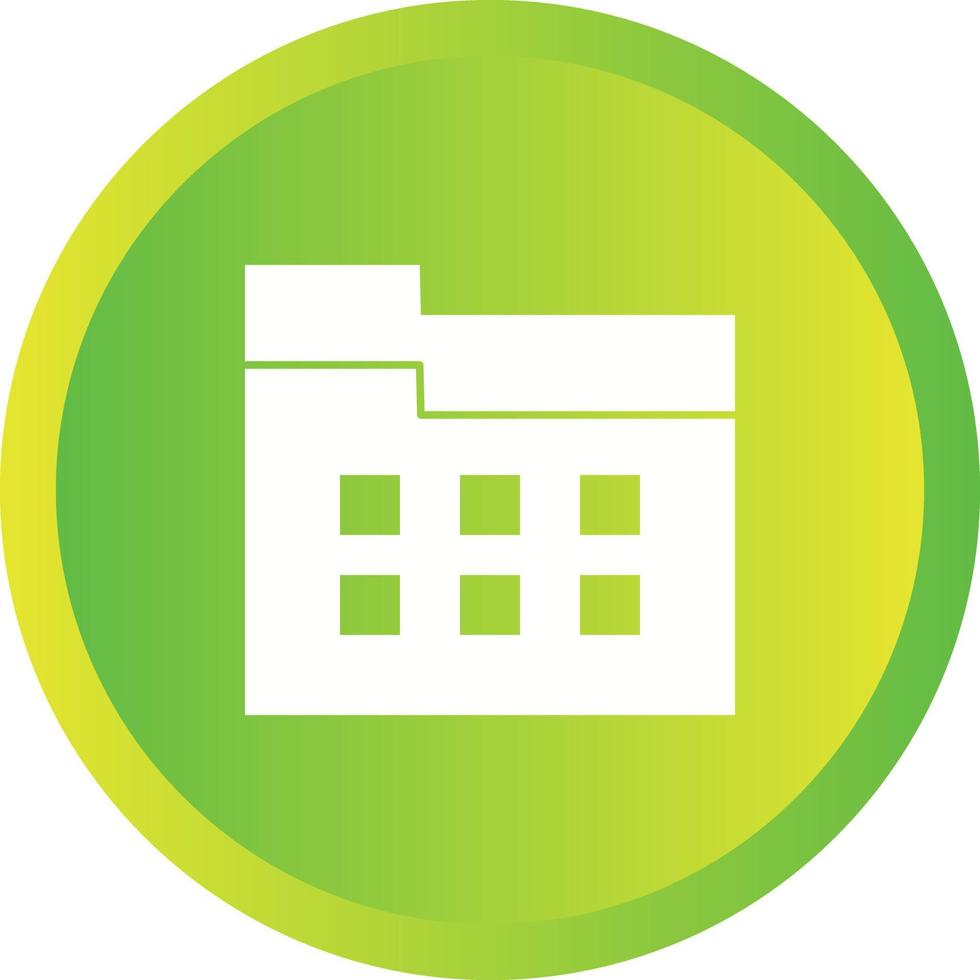 Unique File Manager Vector Glyph Icon
