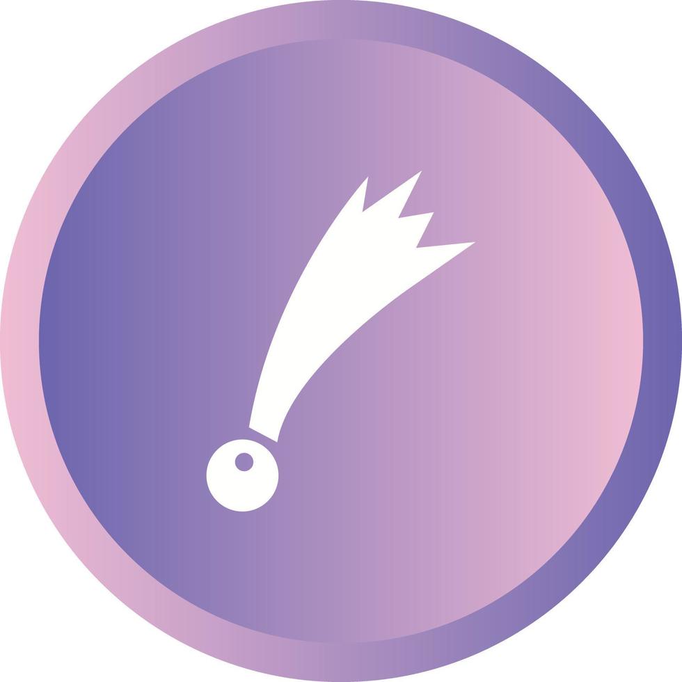 Unique Comet Vector Glyph Icon