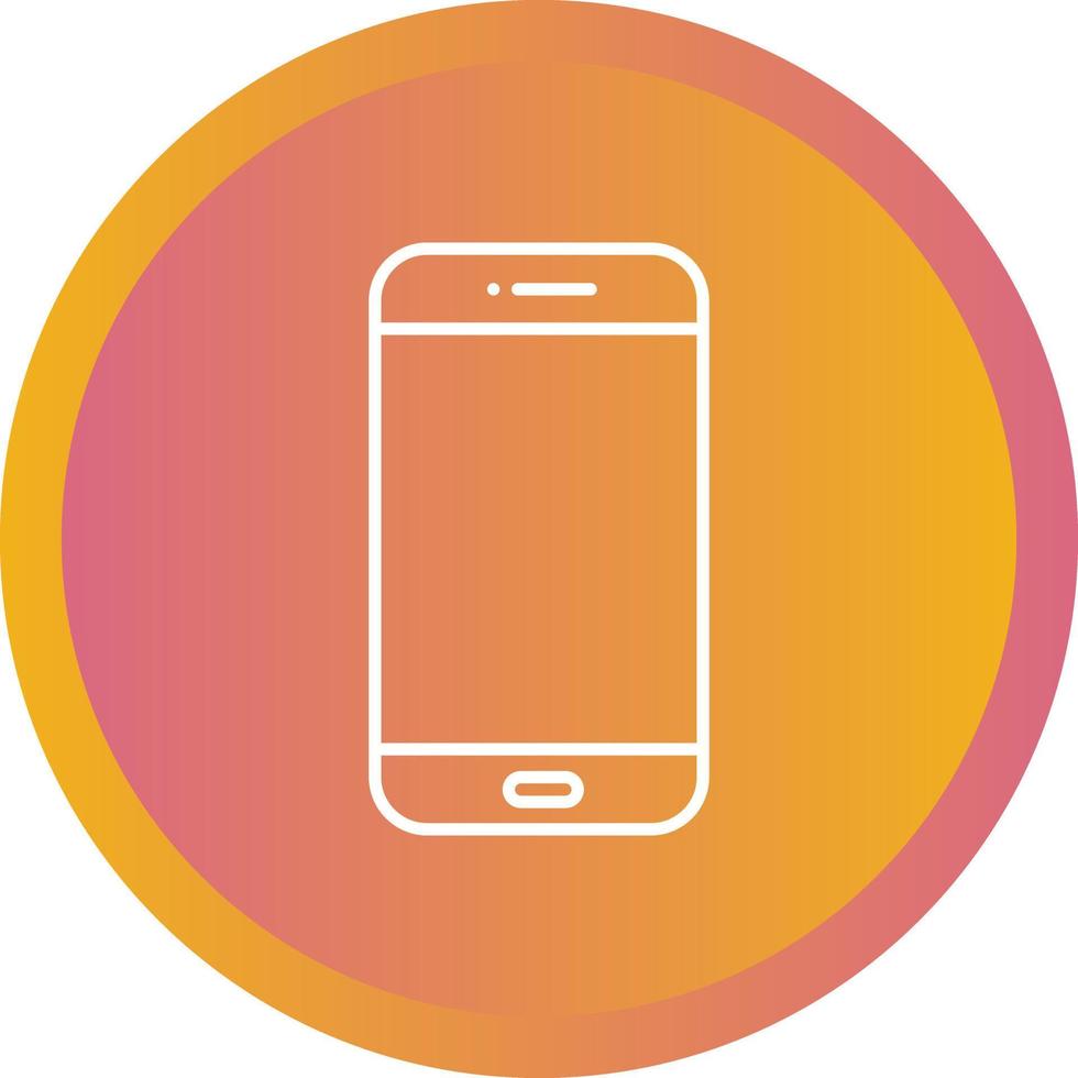 Unique Mobile Vector Line Icon