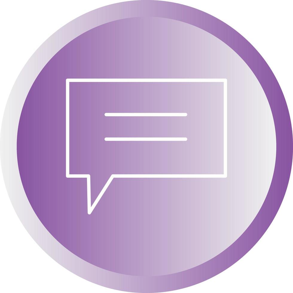 Unique Messaging Vector Line Icon