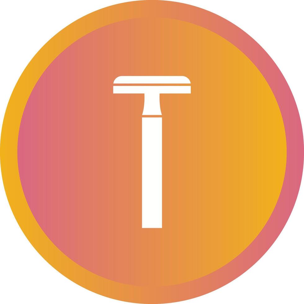 Unique Shaving Blade Vector Glyph Icon