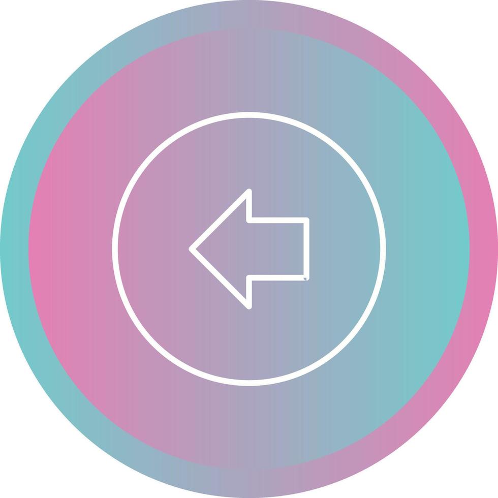 Unique Back Vector Line Icon