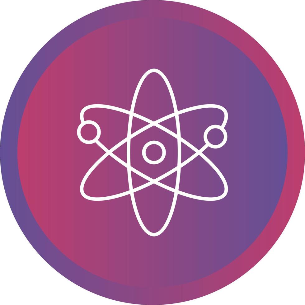 Unique Atomic Structure II Vector Line Icon