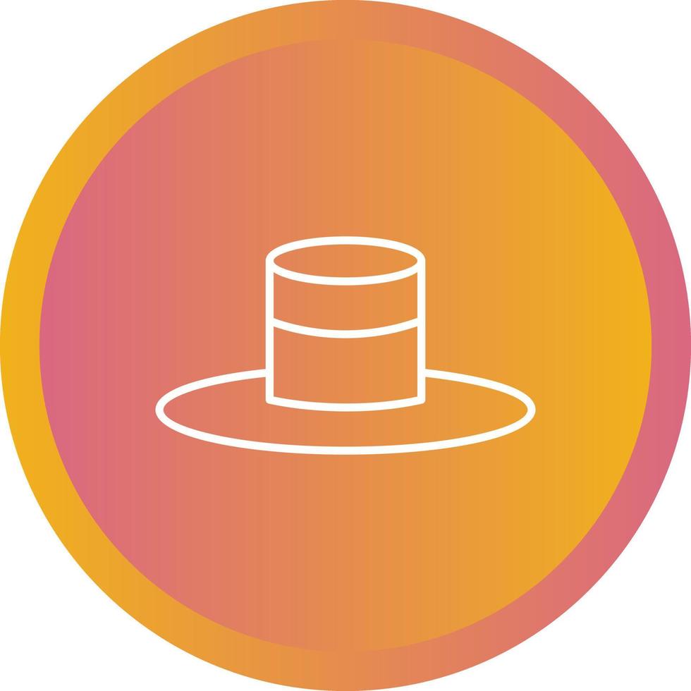 Unique Hat Vector Line Icon