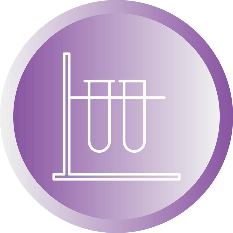 Unique Test Tubes Vector Line Icon