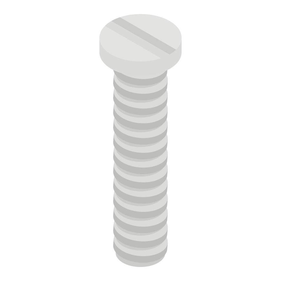 Line form bolt icon, isometric style vector