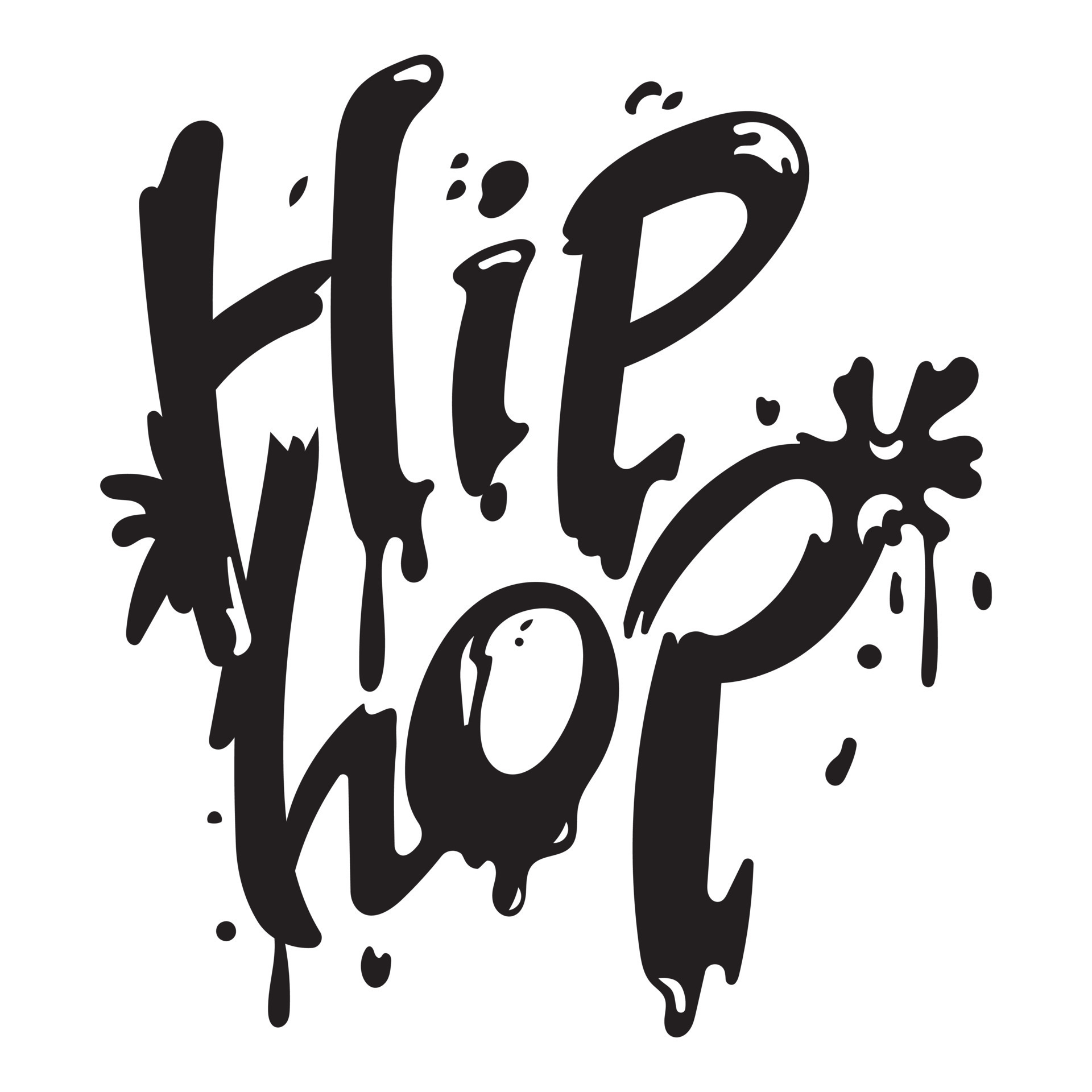 Hip hop icon, simple style 15510796 Vector Art at Vecteezy