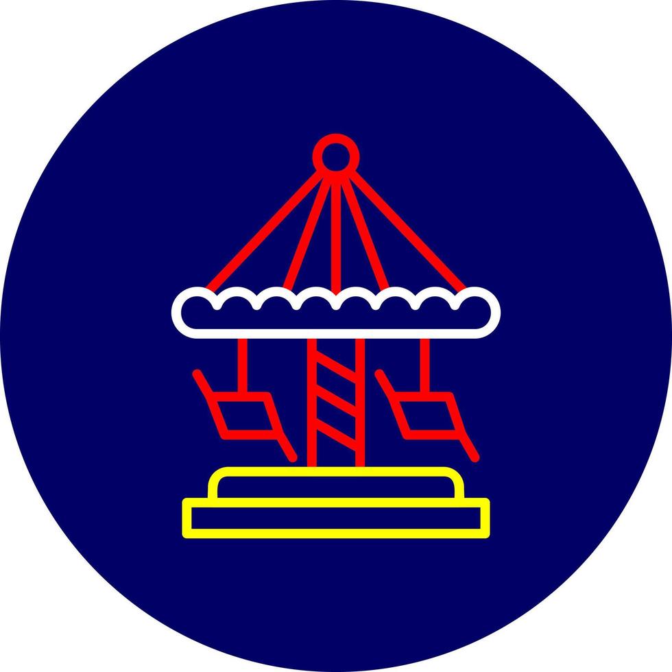 Merry Go Round Creative Icon Design vector