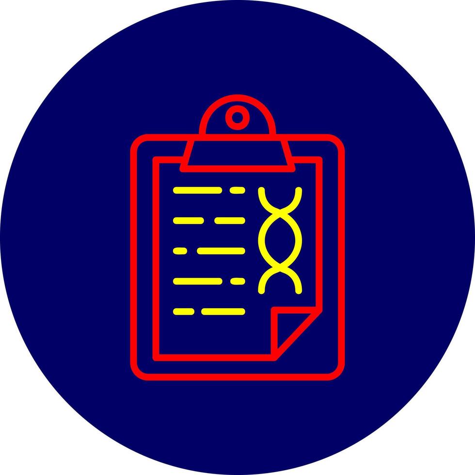 Dna Test Creative Icon Design vector