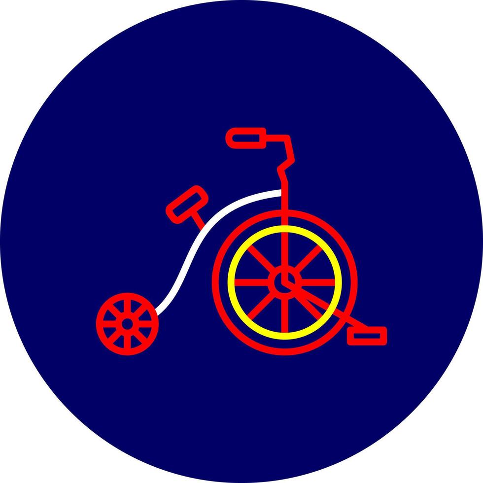 diseño de icono creativo de bicicleta de circo vector