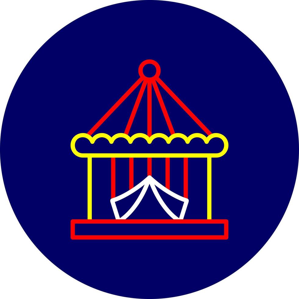Circus Tent Creative Icon Design vector