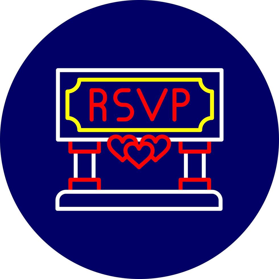 Rsvp Creative Icon Design vector