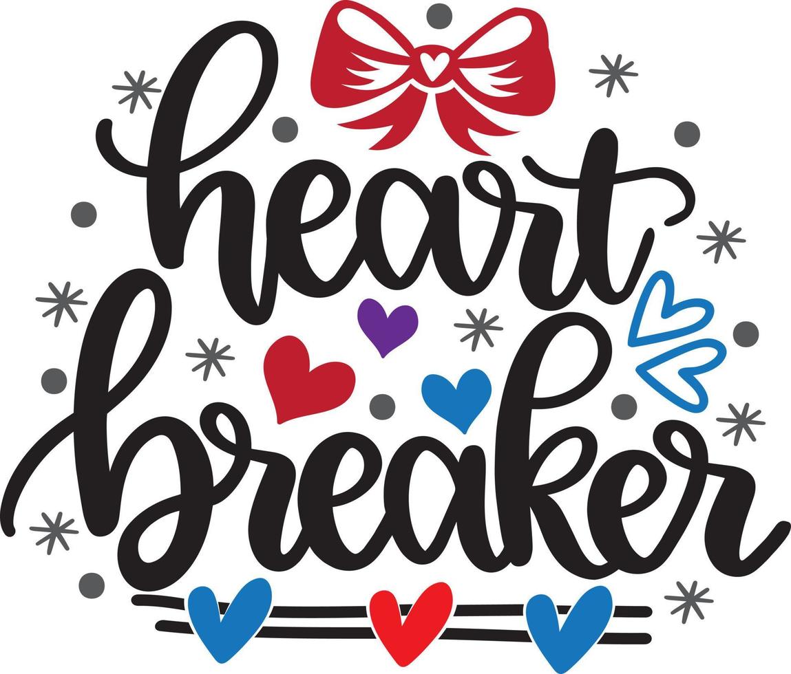 Heart Breaker, Be Mine, Love, Heart, Valentines Day, Holiday, Vector Illustration Files