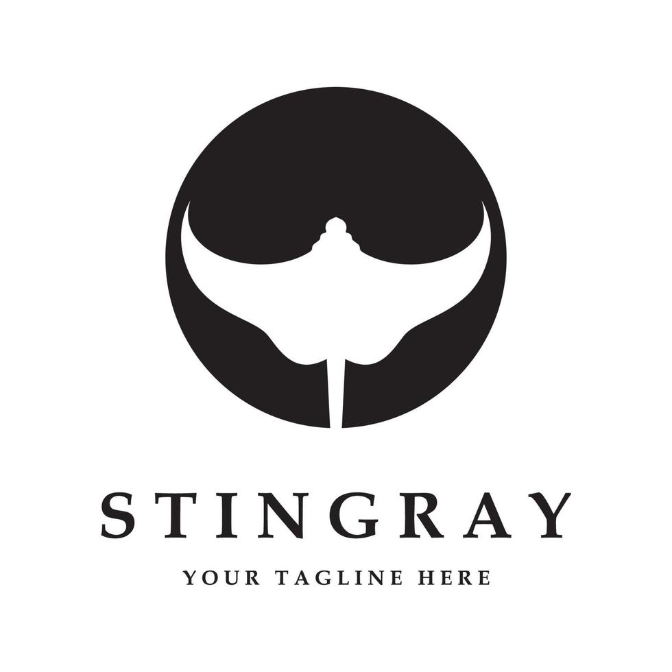 stingray logo and vector with slogan template