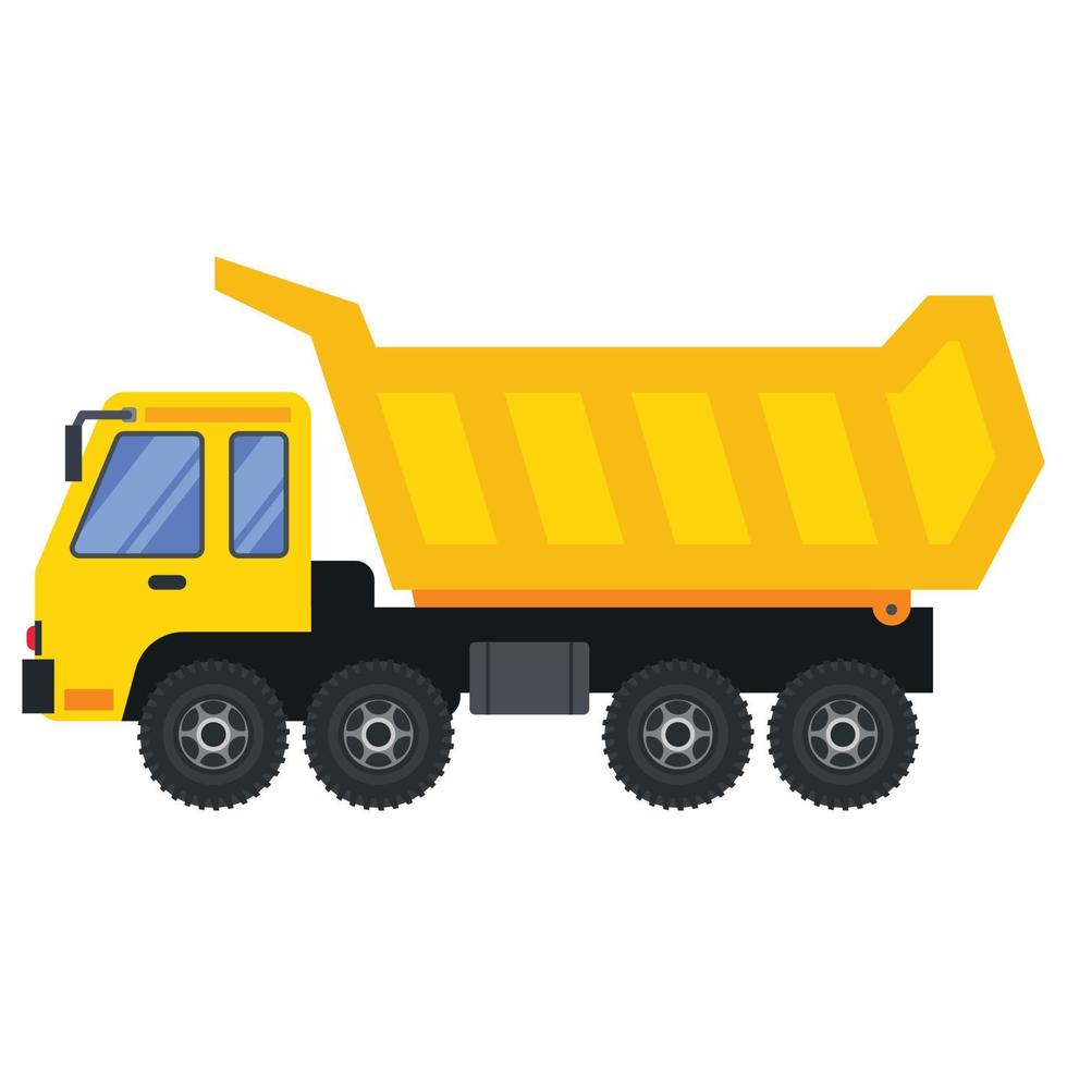 Illustration for construction machinery vehicle bulldozer. vector