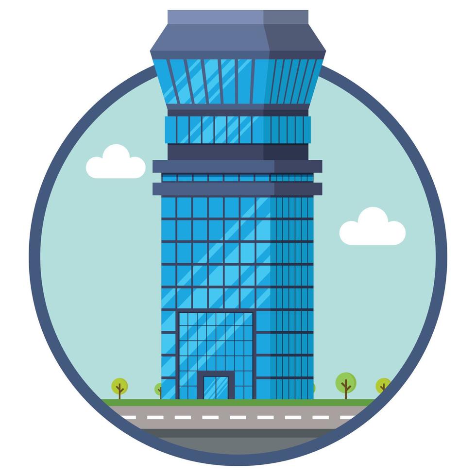 Apartment city building beautiful illustration. vector
